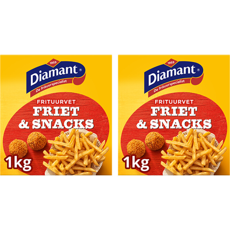 Diamant Friet & snacks vast frituurvet 2-pack