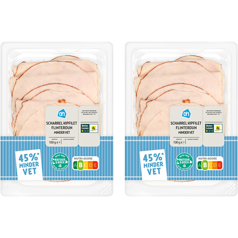 AH Scharrel kipfilet flinterdun 2-pack