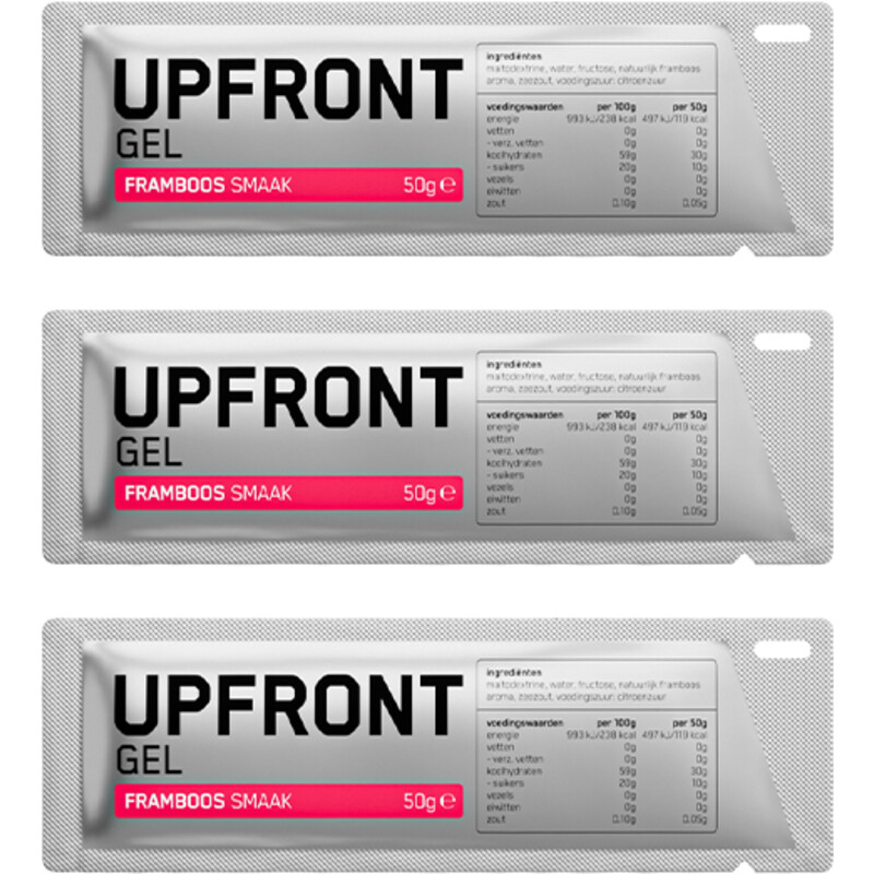 Upfront Gel framboos 3-pack