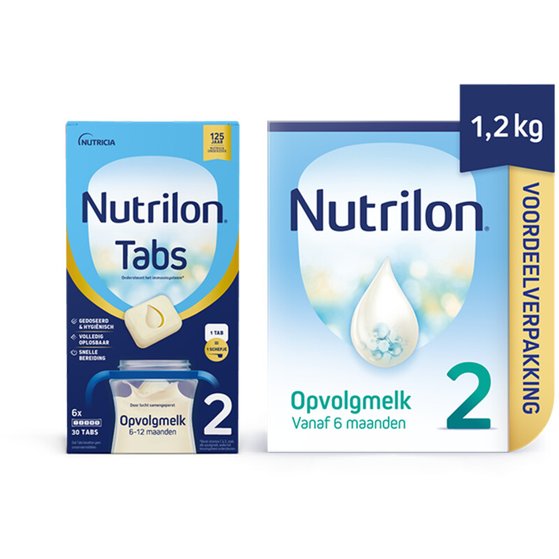 Nutrilon Tabs 2 + Opvolgmelk 2 pakket.