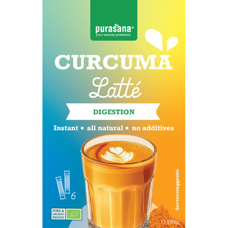 Purasana Curcuma latté oploskoffie