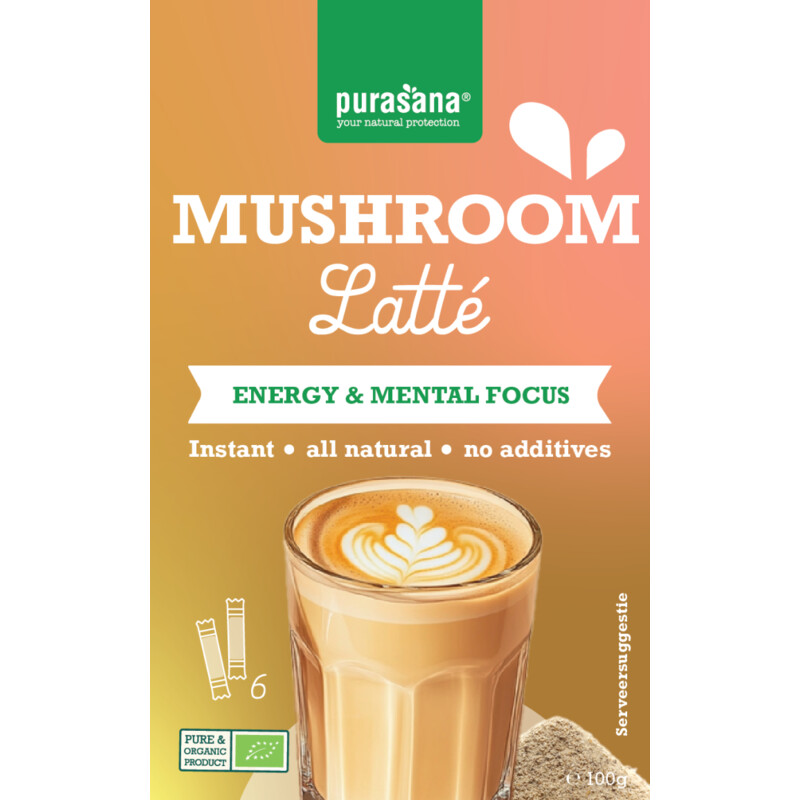 Purasana Mushroom latté oploskoffie