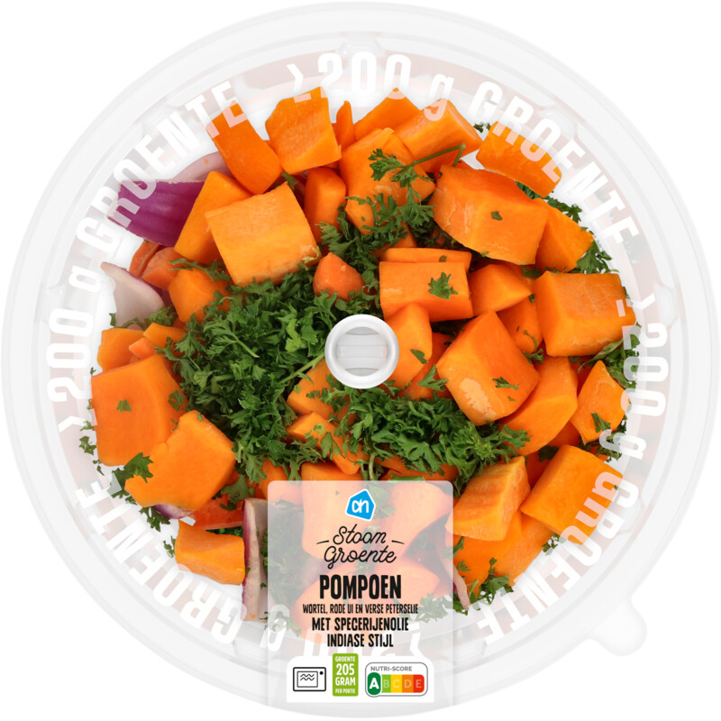 AH Stoomgroente pompoen met kruidenolie