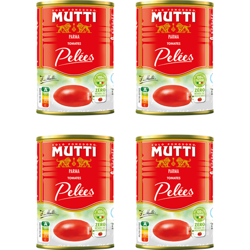 Mutti Pomodori pelati 4-pack