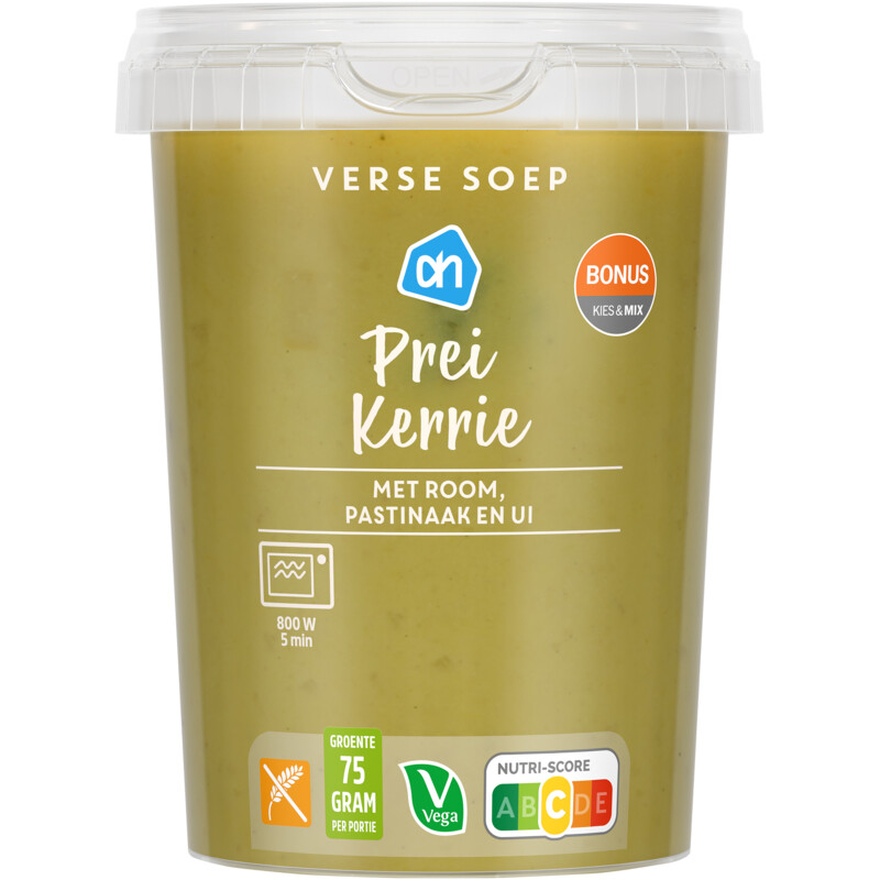 AH Verse soep prei kerrie
