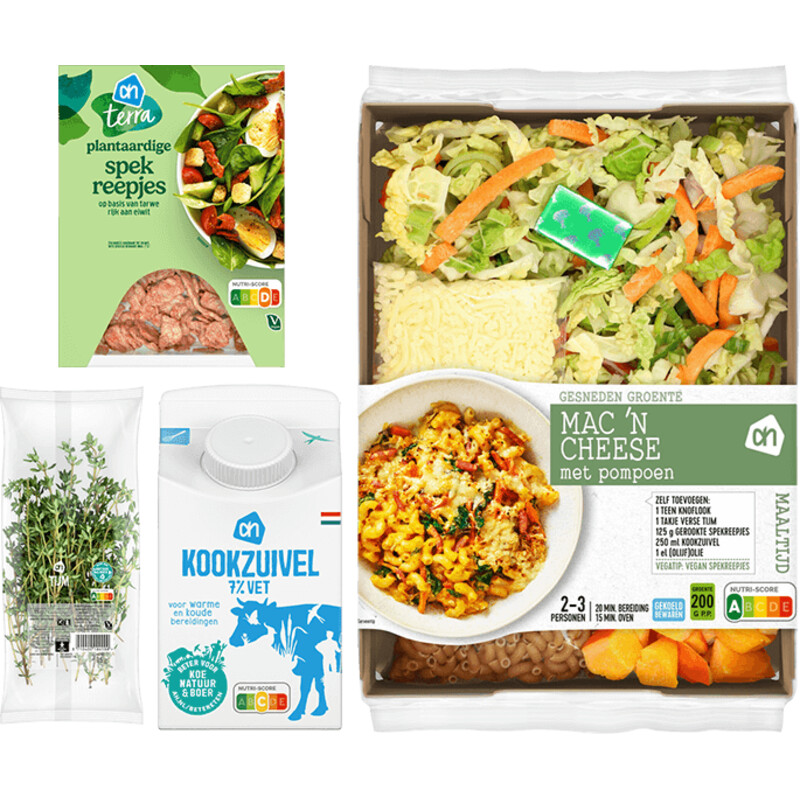 AH Vega Gesneden Mac 'n Cheese Verspakket