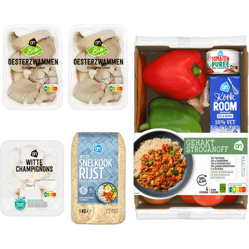 AH Vega Gehakt Stroganoff Verspakket
