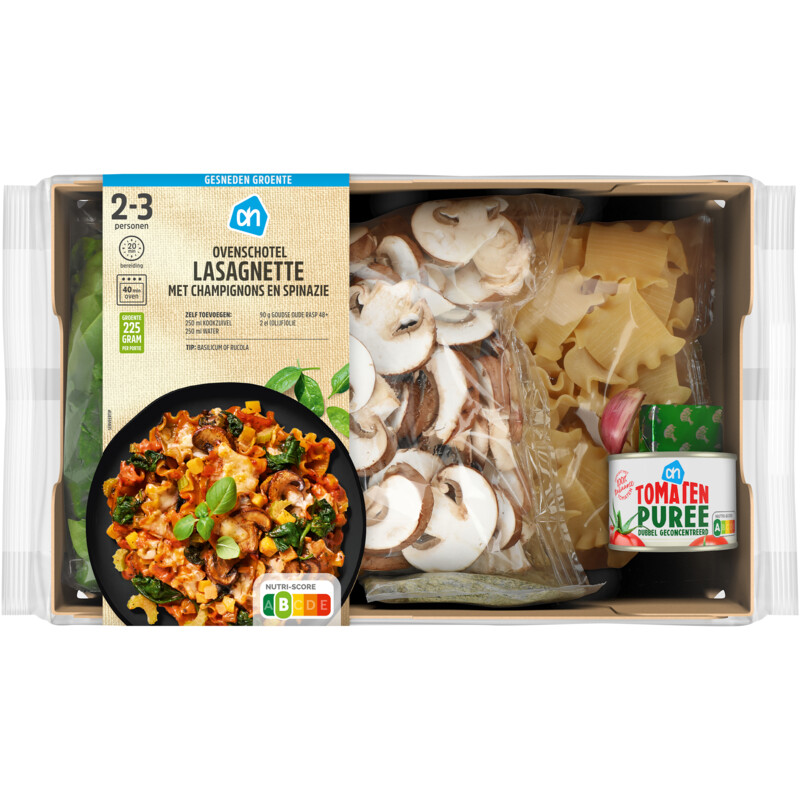 AH Gesneden verspakket oven lasagnette