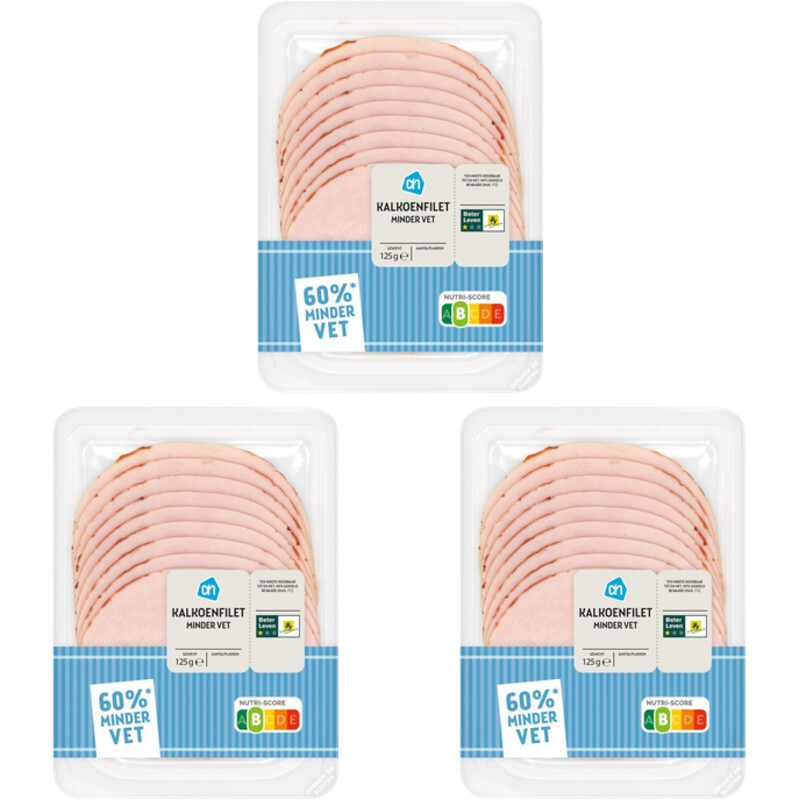 AH Kalkoenfilet minder vet 3x