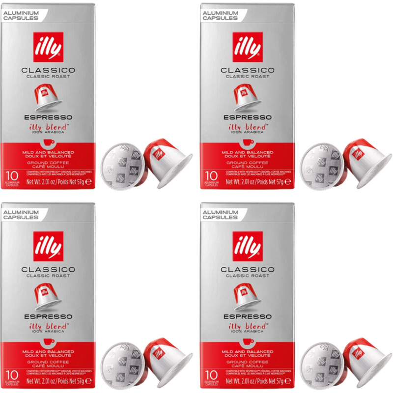 illy Classico espresso capsules 4-pack