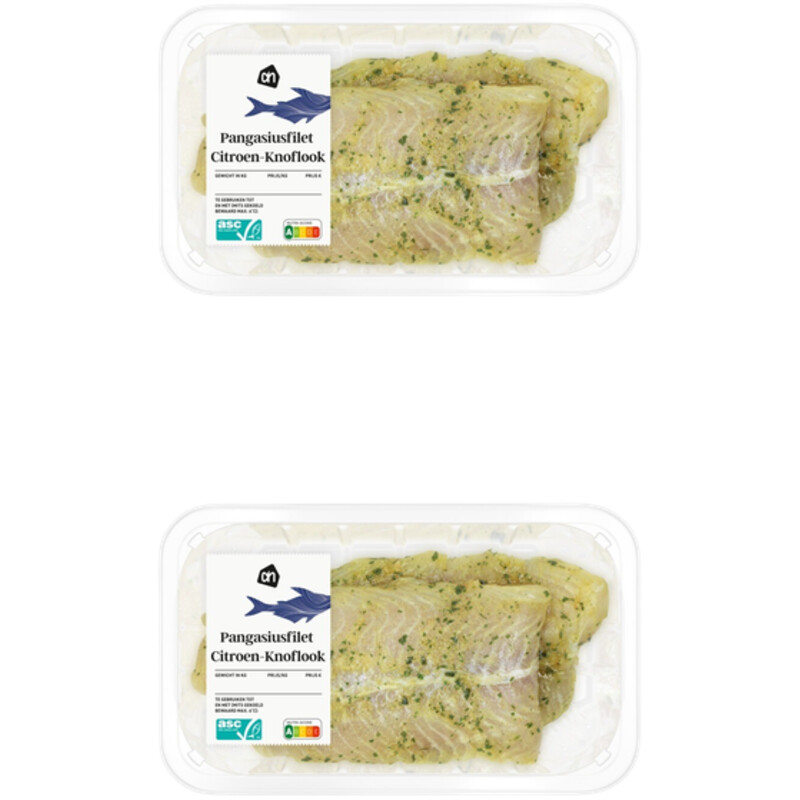 AH Pangasiusfilet knoflook-citroen 2-pack