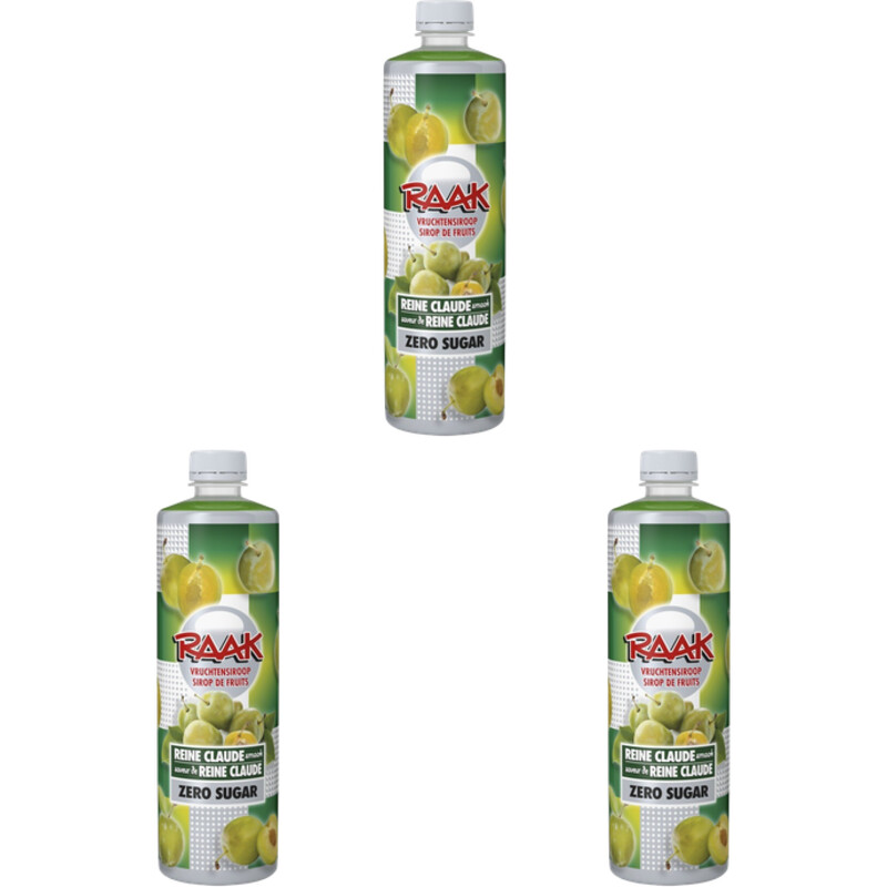 Raak Vruchtensiroop reine claude zero 3-pack