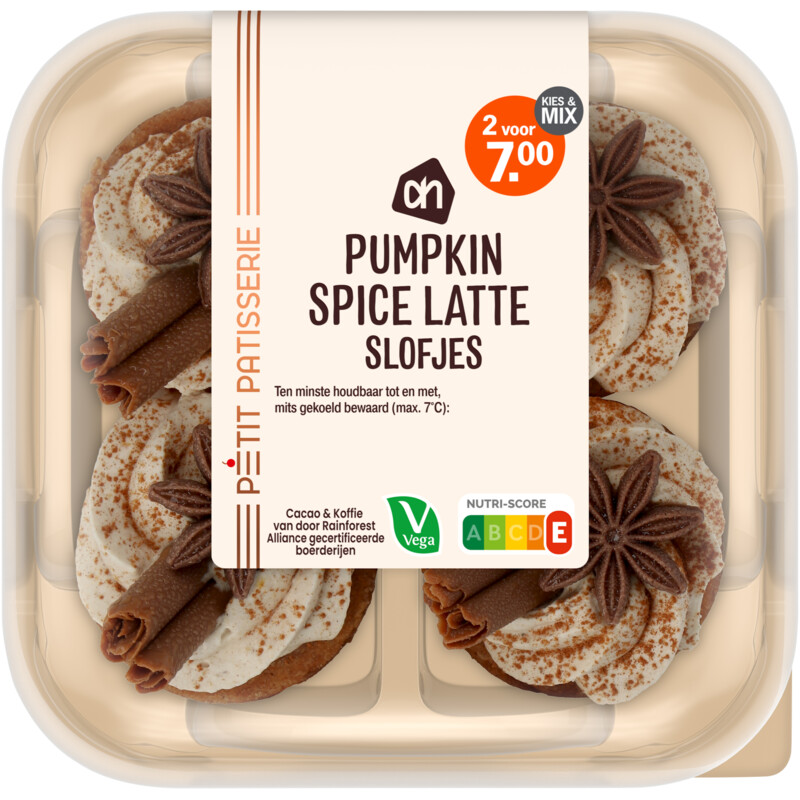 AH Pumpkin spice latte slofjes