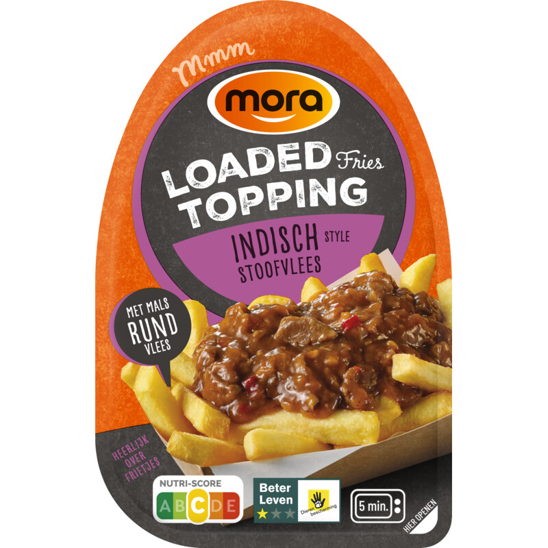 Mora Loaded friet Indische stoof