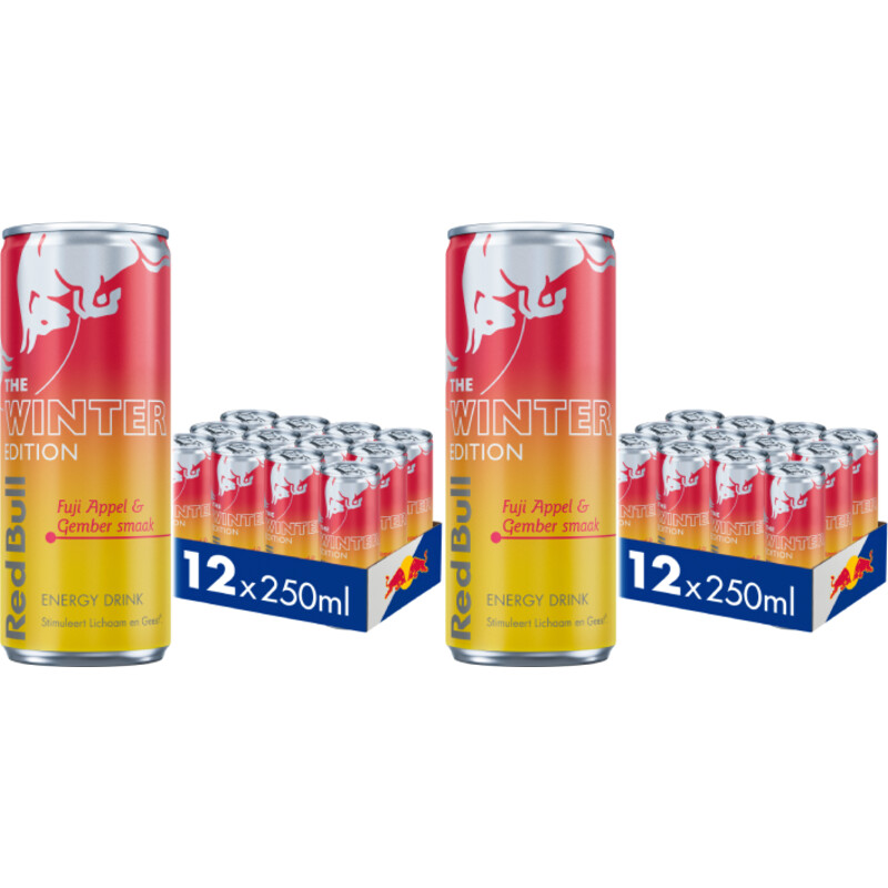 Red Bull Fuji appel & gember smaak 2x 12-pack