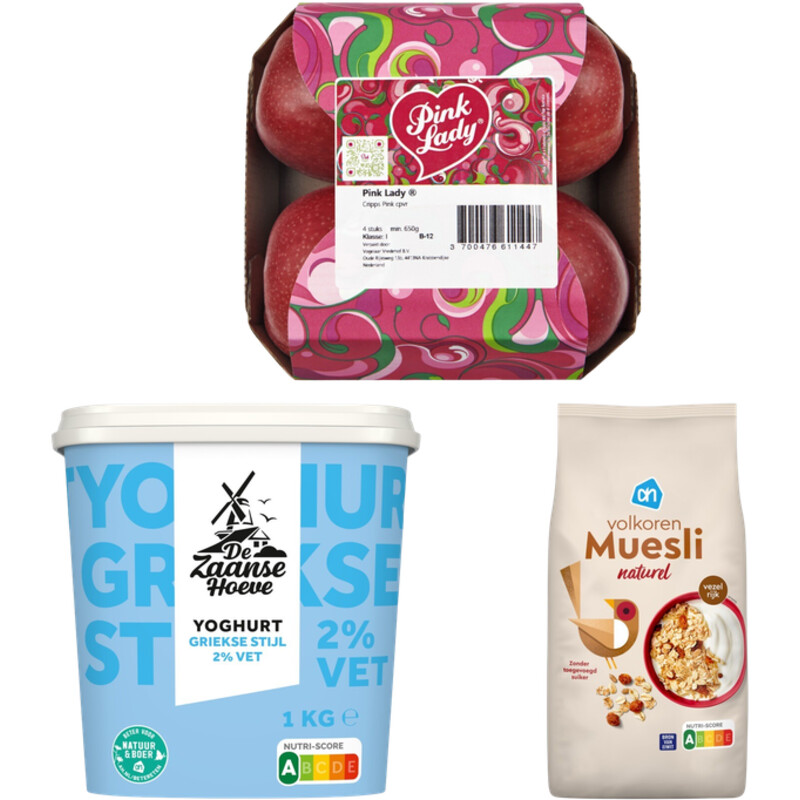 Pink Lady ontbijt bundel met Yoghurt