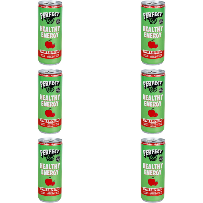 Perfect Ted Matcha apple raspberry 6-pack
