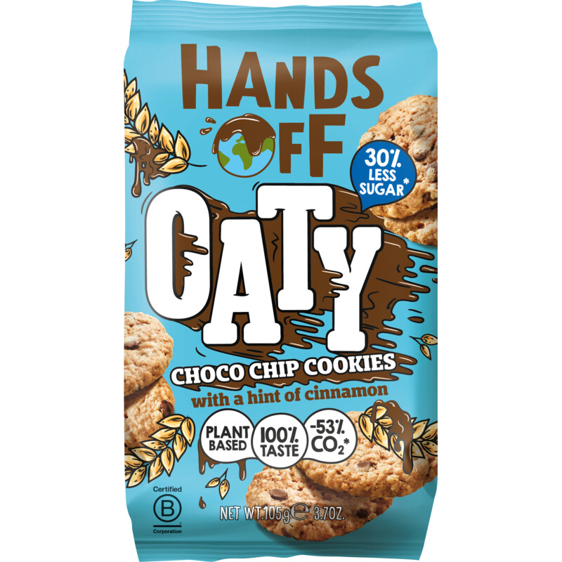 Hands Off Oaty choco chip cookies