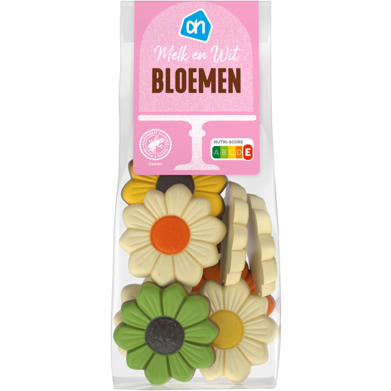 AH Chocolade bloemen melk en wit
