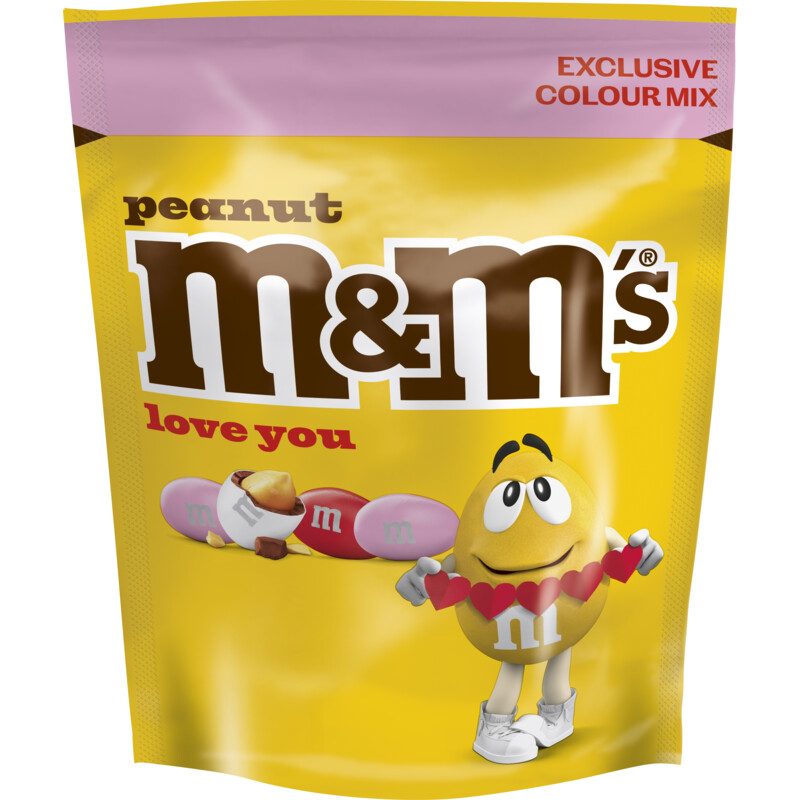 M&M'S Pinda melkchocolade love you mix