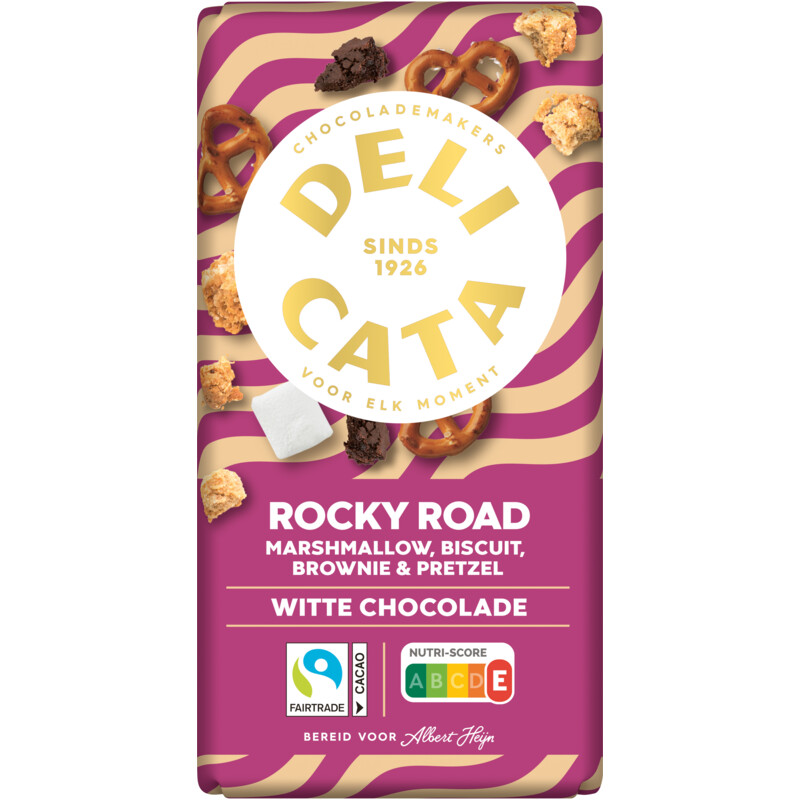 Delicata Reep rocky road witte chocolade