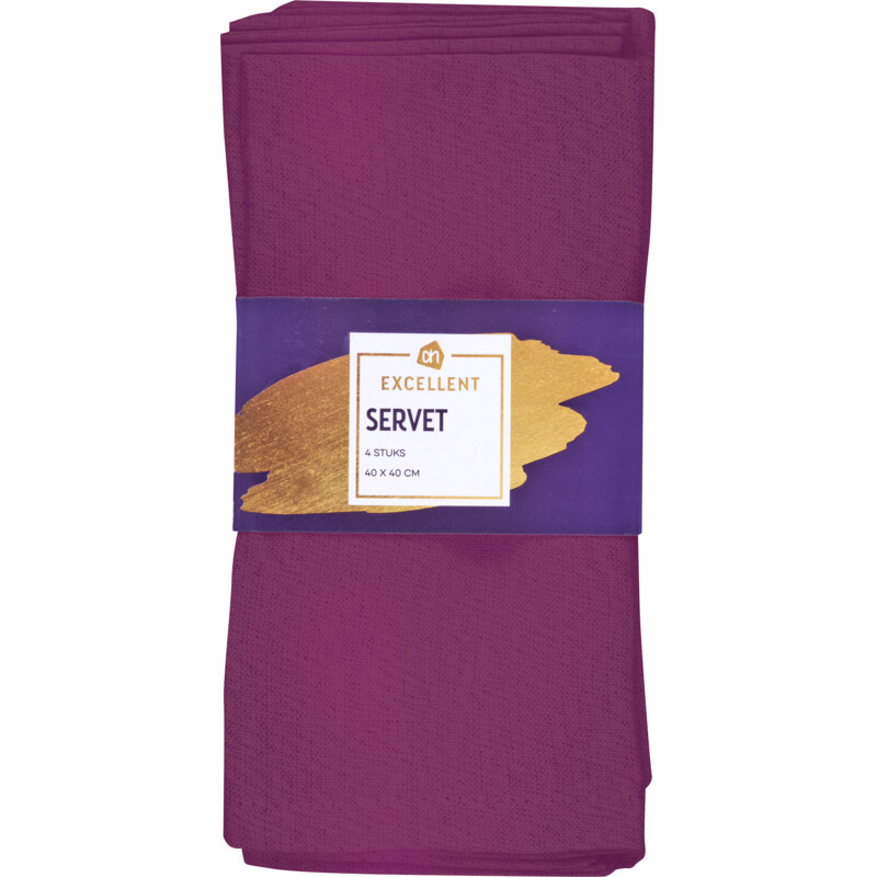 AH Excellent Servetten paars
