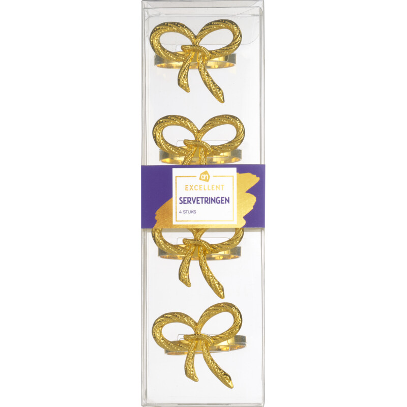 AH Excellent Servetringen strik goud
