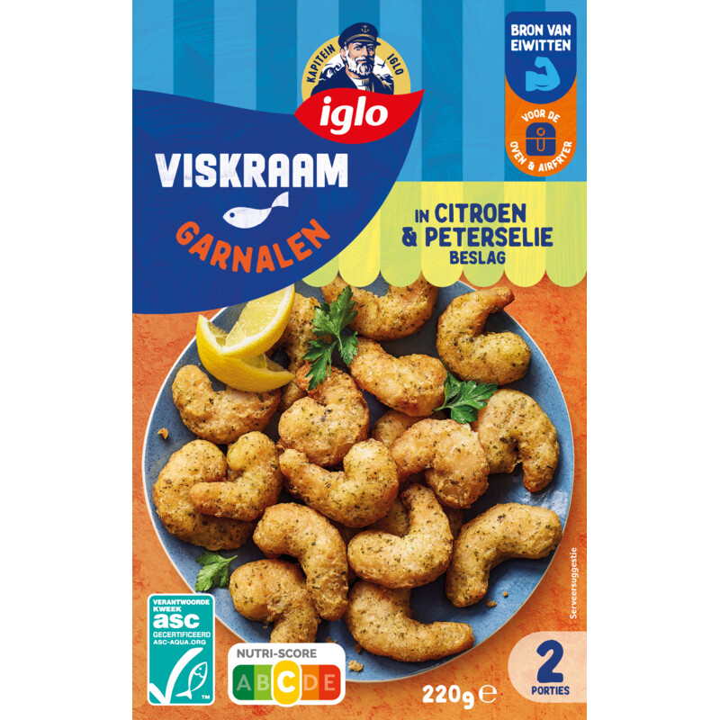 Iglo Viskraam garnalen citroen & peterselie