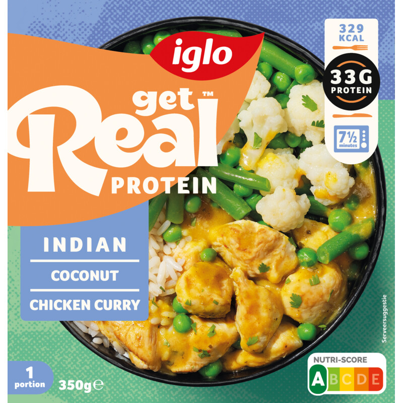 Iglo Protein Indian coconut chicken curry