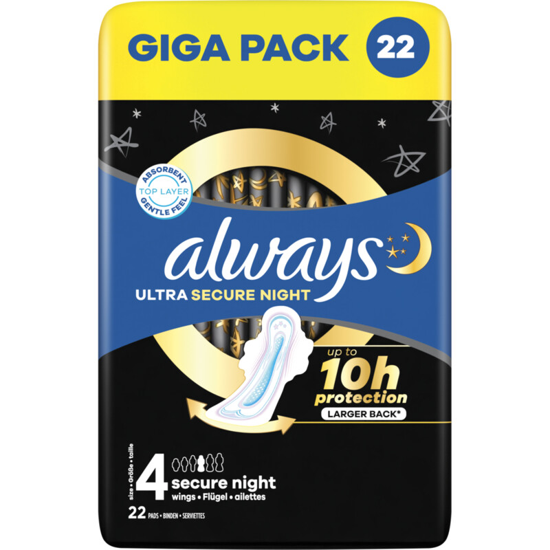 Always Ultra secure night wings giga pack