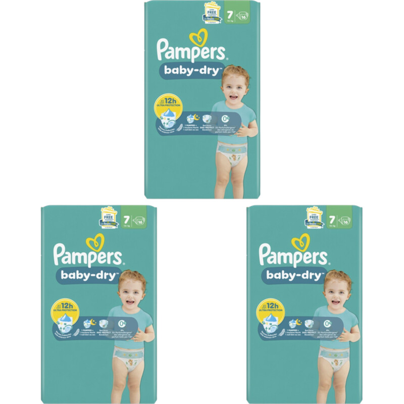 Pampers Baby dry luiers maat 7 4-pack