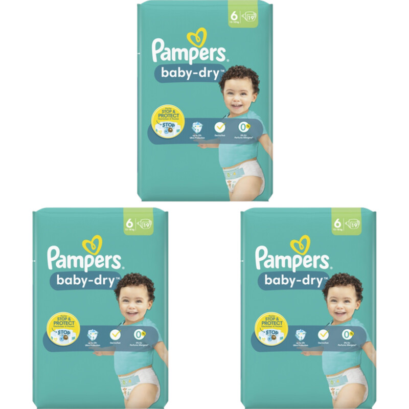 Pampers Baby dry luiers maat 6 4-pack