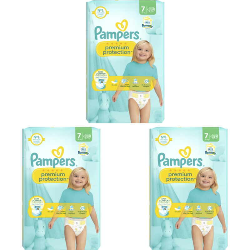 Pampers Premium protection luiers maat 7 4-pack