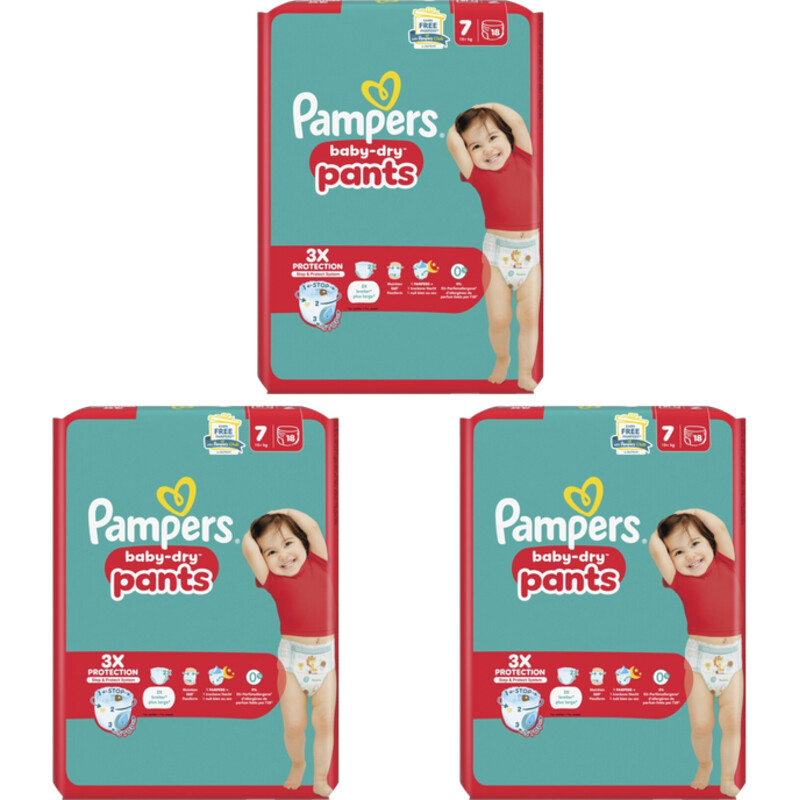 Pampers Baby dry pants luierbroek maat 7 4-pack