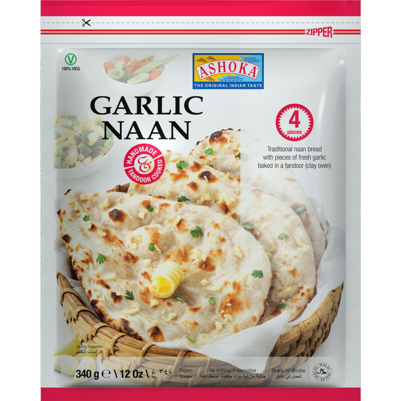 Ashoka Knoflook naan