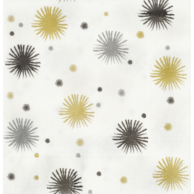 AH Excellent Servet wit ster 24x24cm