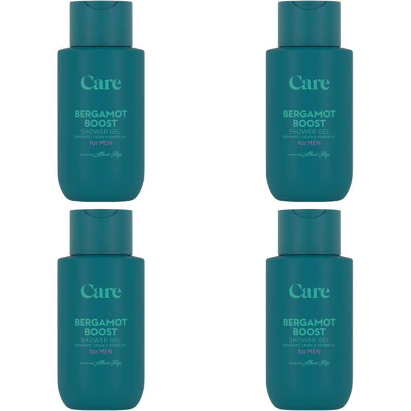 Care Bergamot boost shower gel for men 4-pack