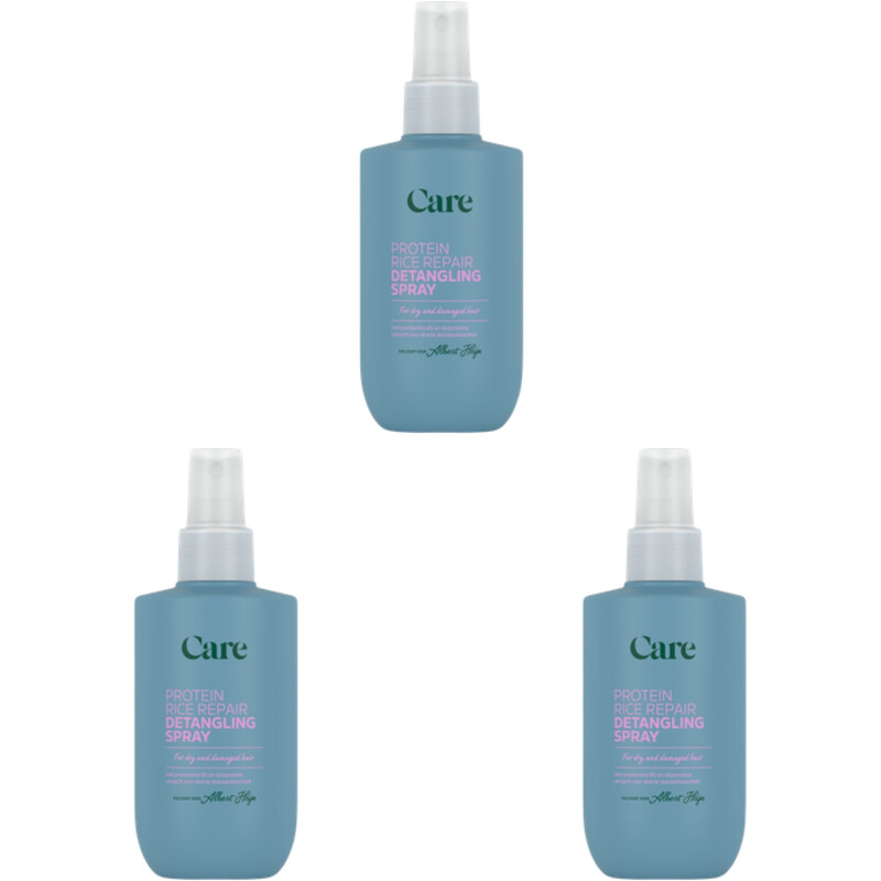Care Protein rice repair detang. spray 3-pack