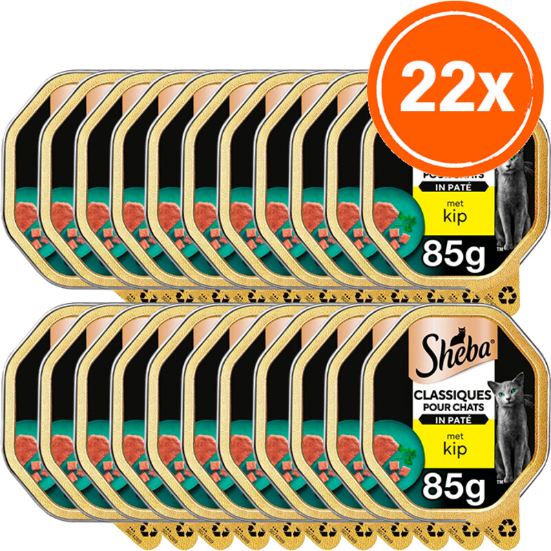 Sheba Classics pat met kip 22-pack