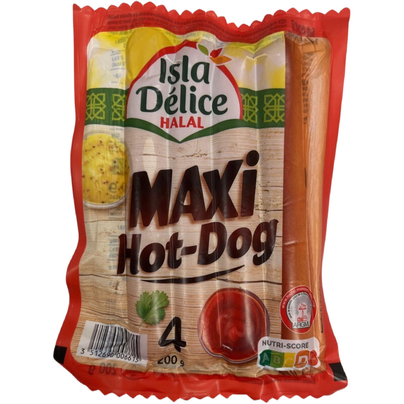 Isla Délice Maxi hotdogs