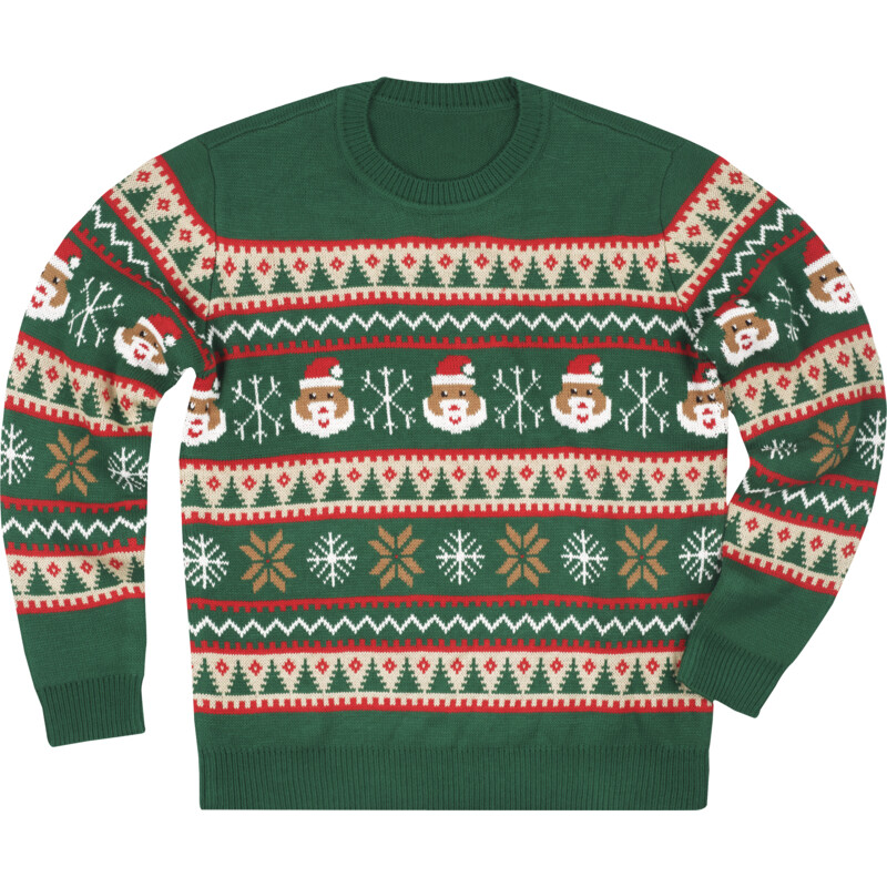 AH Kersttrui S groen gebreid