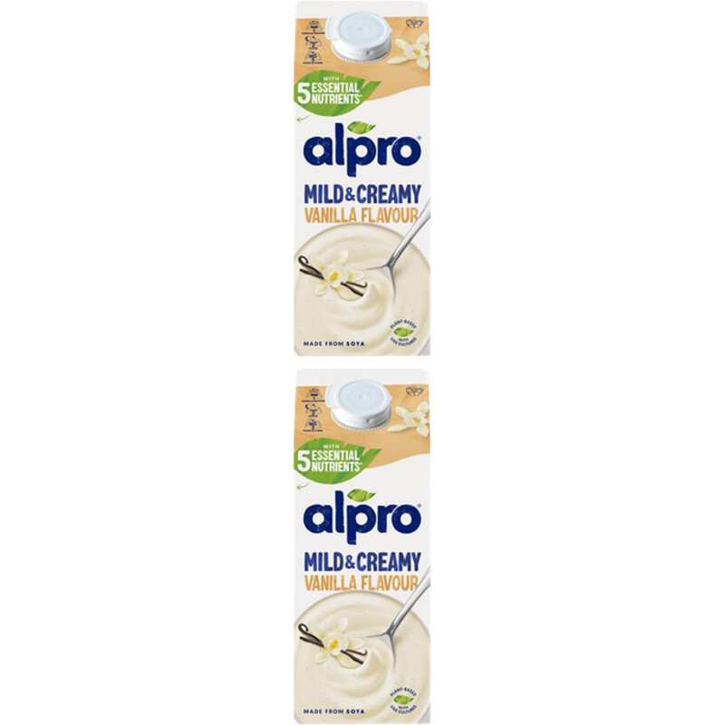 Alpro Mild & creamy vanille smaak 2-pack