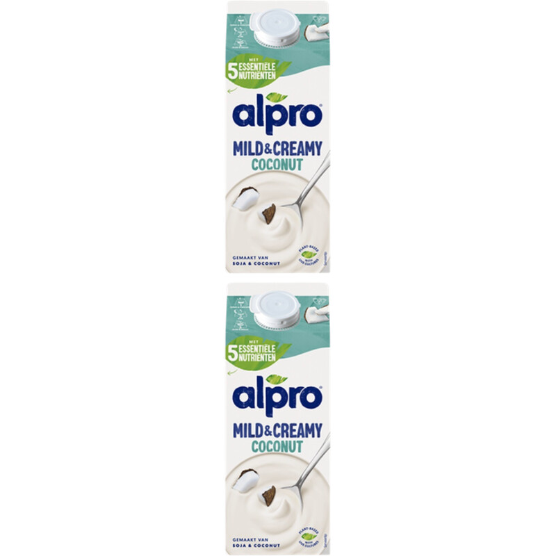 Alpro Mild & creamy kokosnoot 2-pack