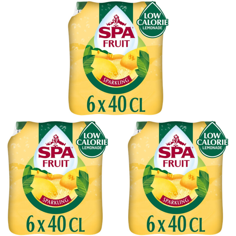 Spa Fruit citron bruisend 3-pack