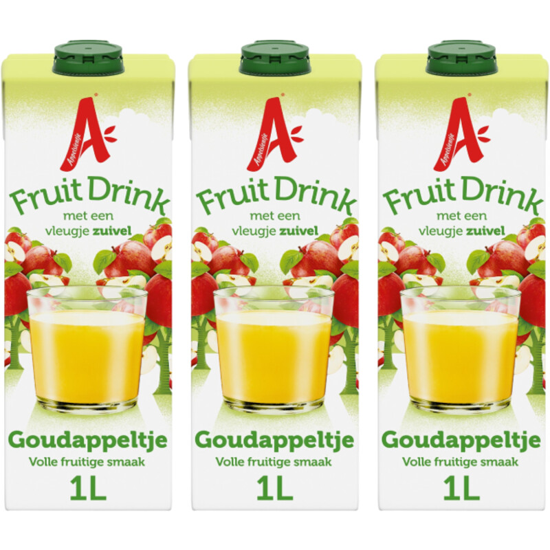 Appelsientje Fruitdrink goudappeltje 3-pack