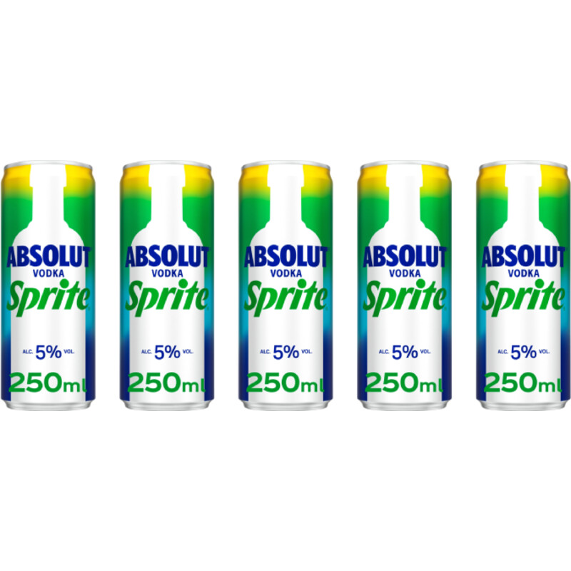 Absolut Vodka Sprite 5-pack