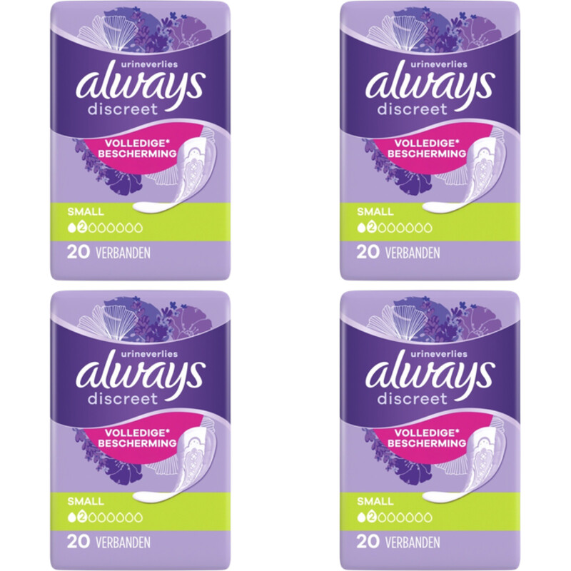 Always Discreet verband voor urineverlies 4pack