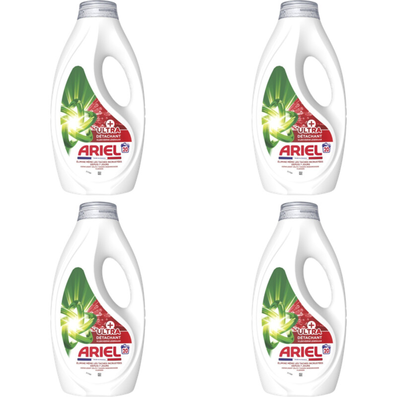 Ariel Ultra+ vlekverwijderaar wasmiddel 4-pack