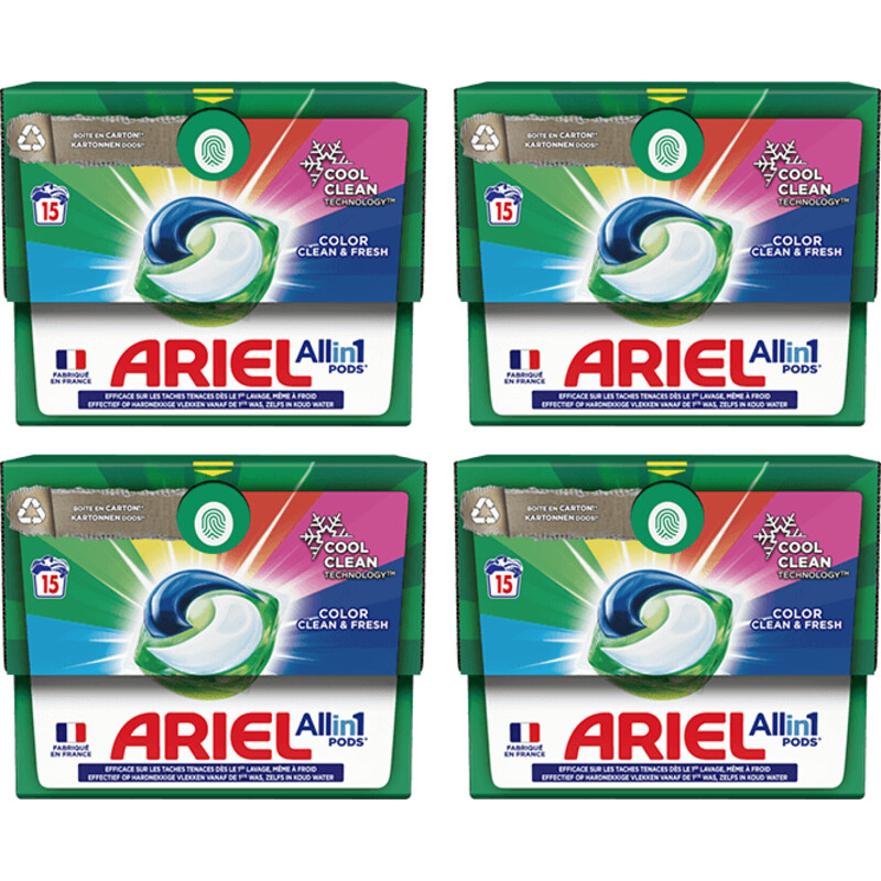Ariel 3-in-1 pods color 4-pack