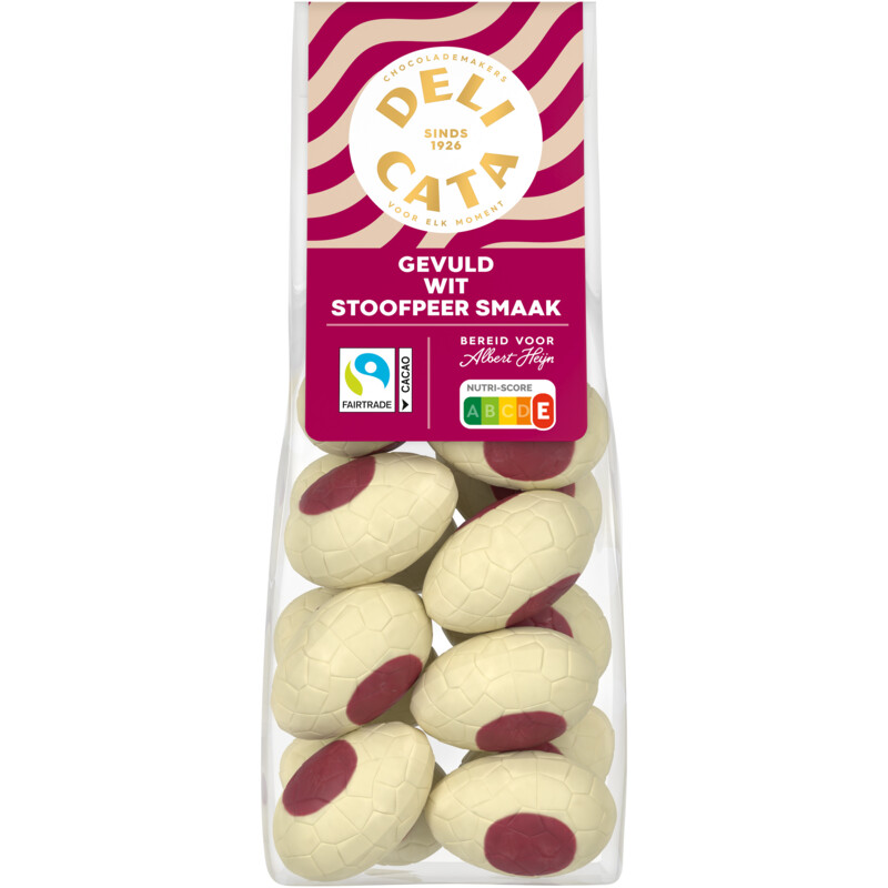 Delicata Paaseitjes gevuld stoofpeer